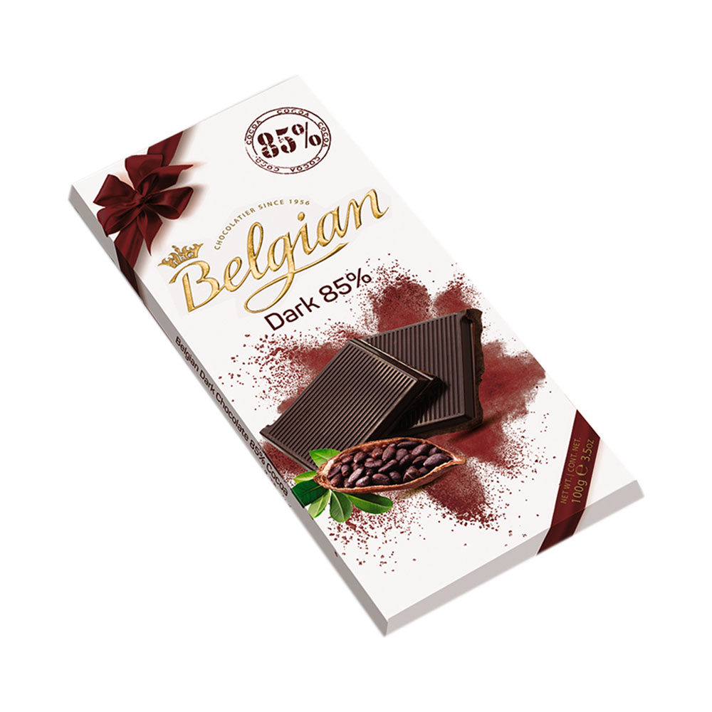 CHOCOLATE THE BELGIAN DARK 85% 100GR
