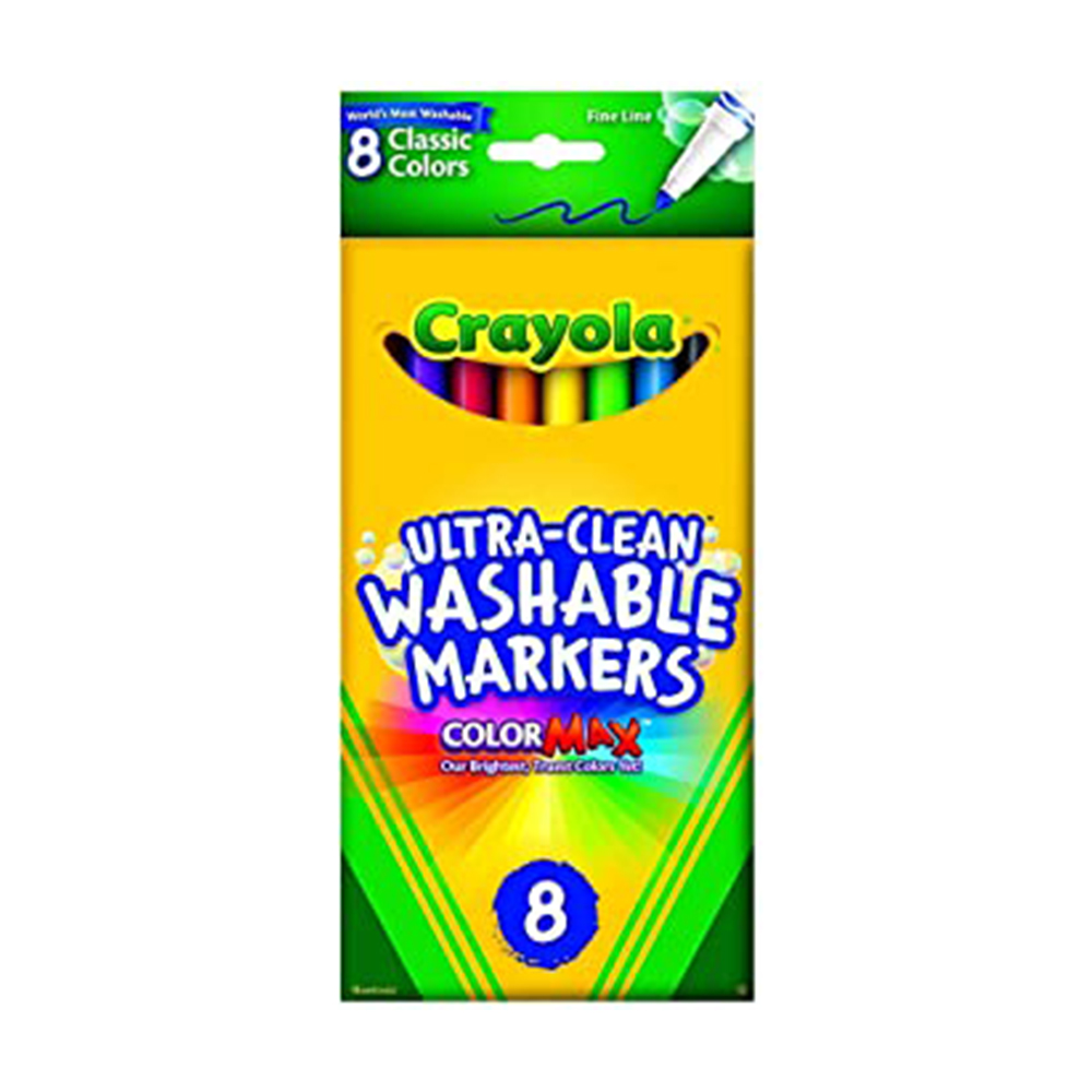 Marcador Crayola fine line  lavable con 8 colores - Ref.58-7809