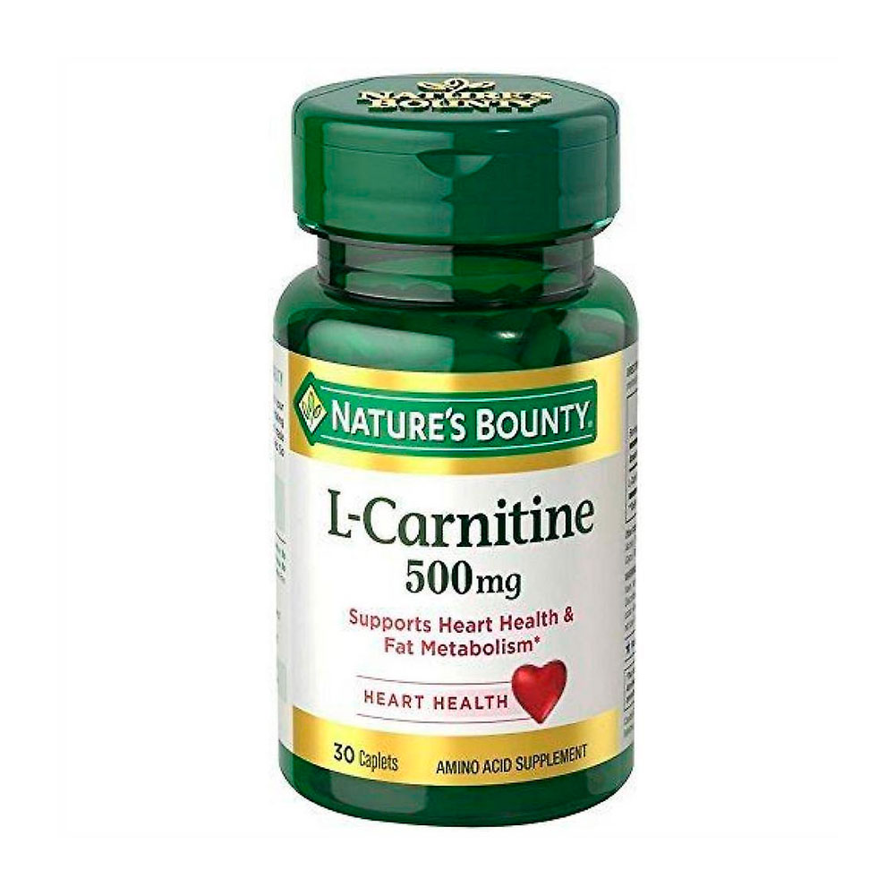 L-Carnitine Nature's Bounty 500mg 30 Capsulas