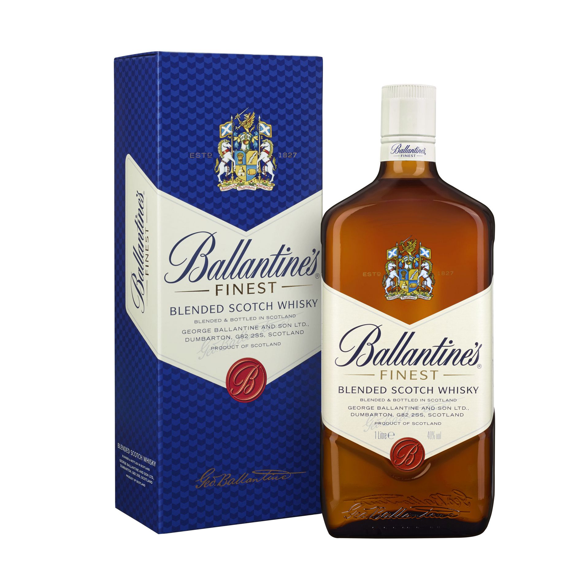 Whisky Ballantine's Finest 1L 8 anos com caixa