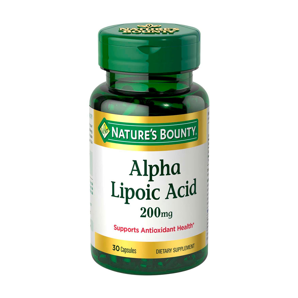 Alpha Lipoic Acid Nature's Bounty 200mg 30 Capsulas