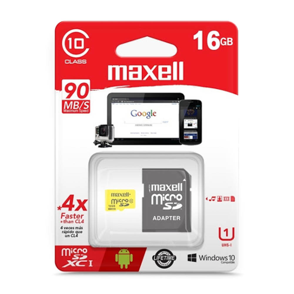 MEMORIA MICRO SD MAXELL 16GB