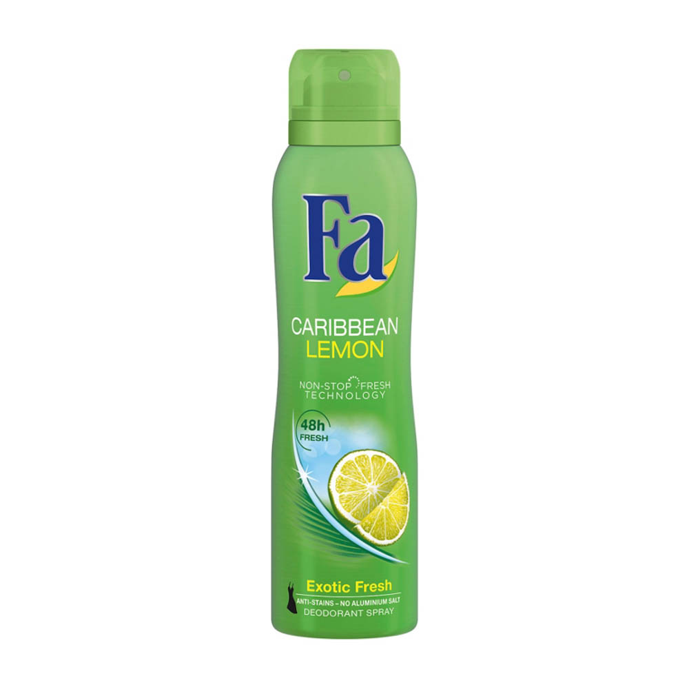 Desodorante Fa Spray Caribbean Lemon 48h 150ml
