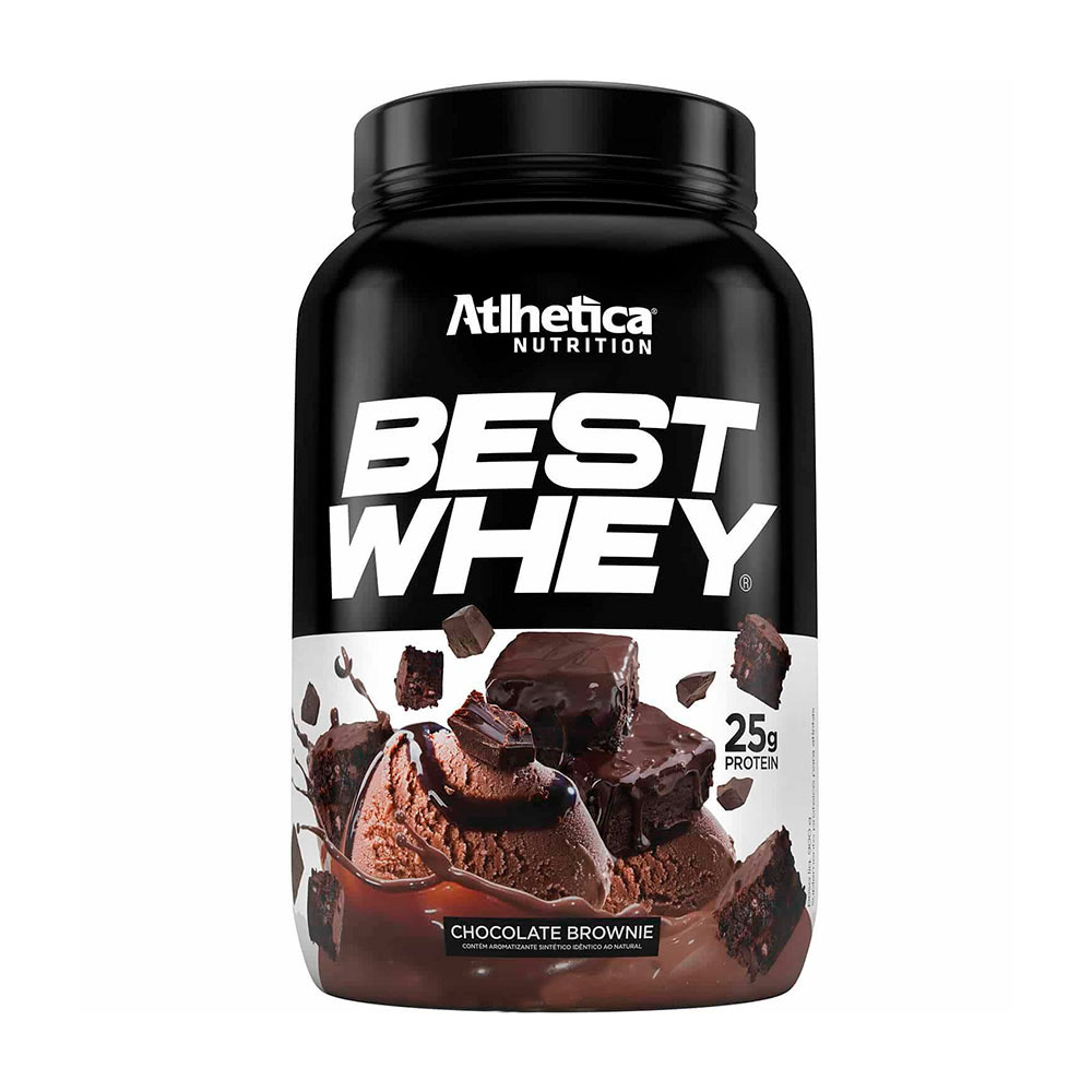 Proteína Best Whey Atlhetica Nutrition Chocolate Brownie 2lb 900g