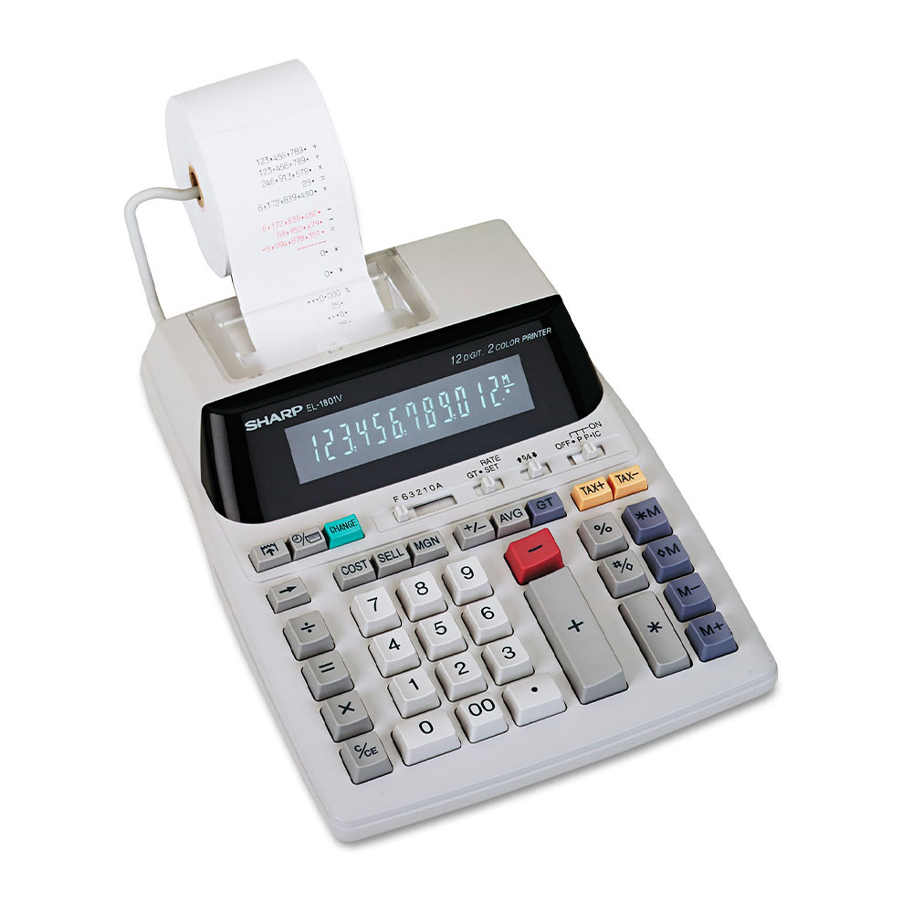 Calculadora Con Bobina Sharp  EL-1801V 110v
