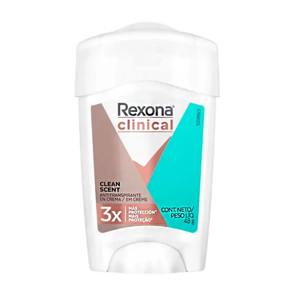 Desodorante Rexona Clinical Clean Scent Crema 96h 48g