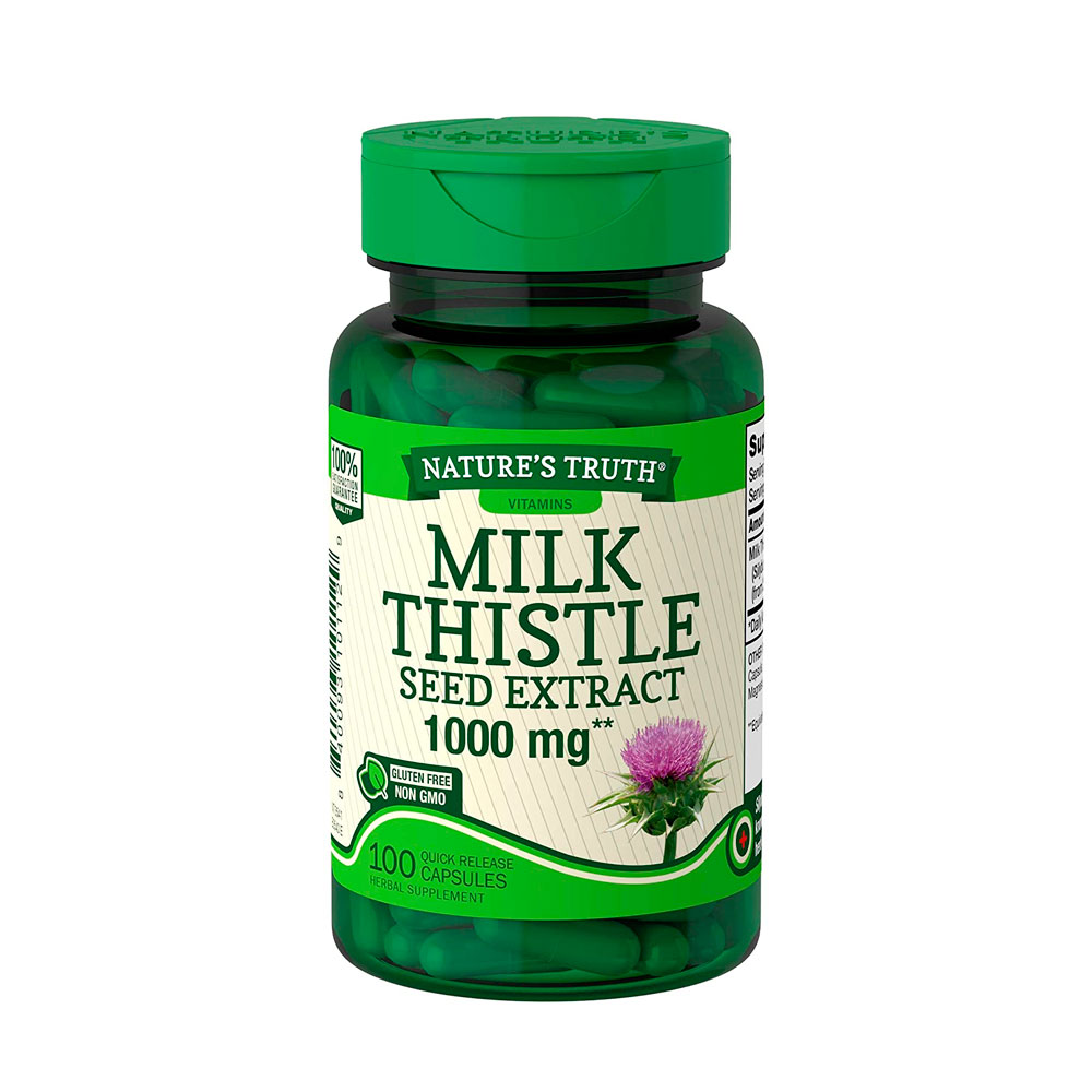 Milk Thistle Nature's Truth Seed Extract 100mg 100 Capsulas