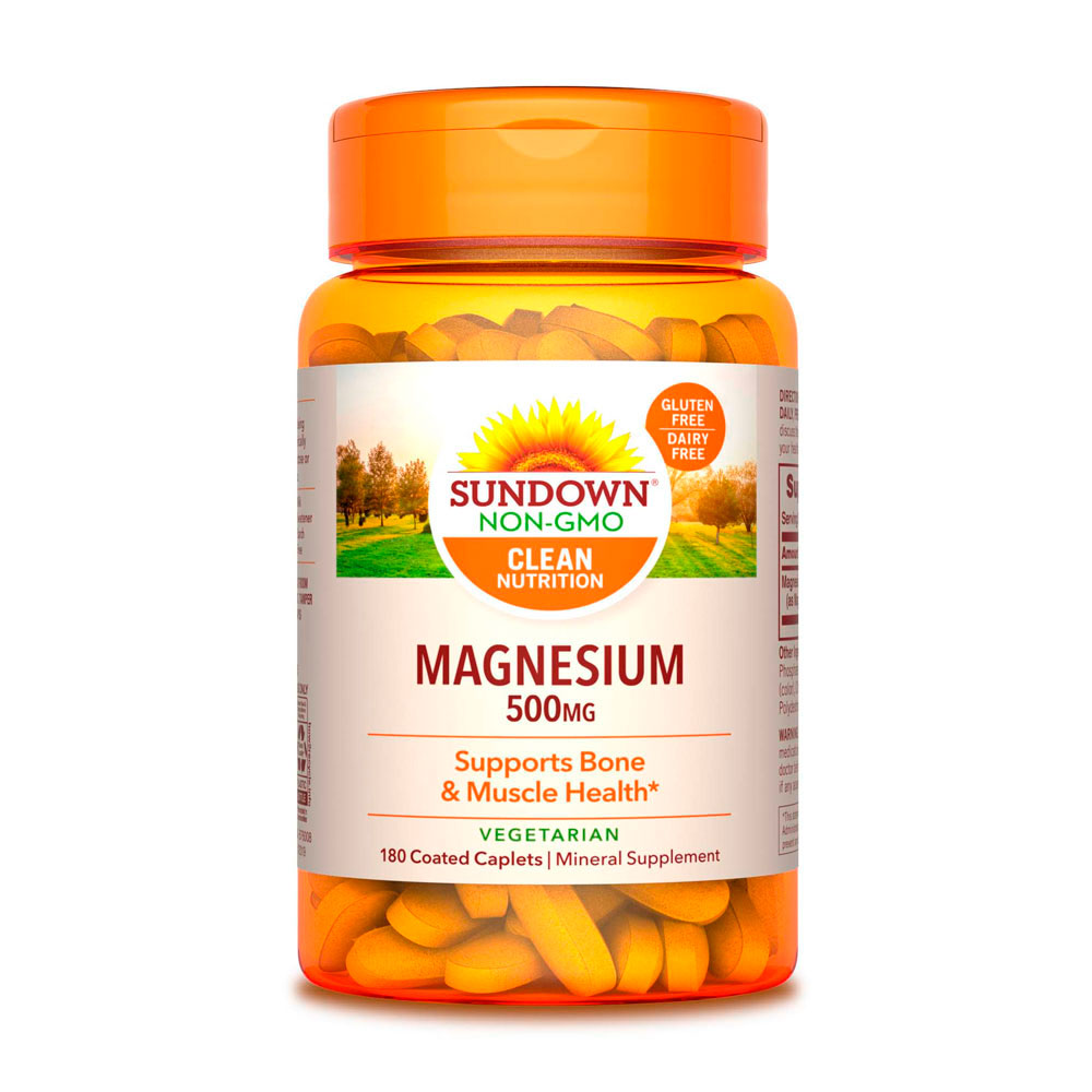 Magnesium Sundown Naturals 500mg 180 Capsulas