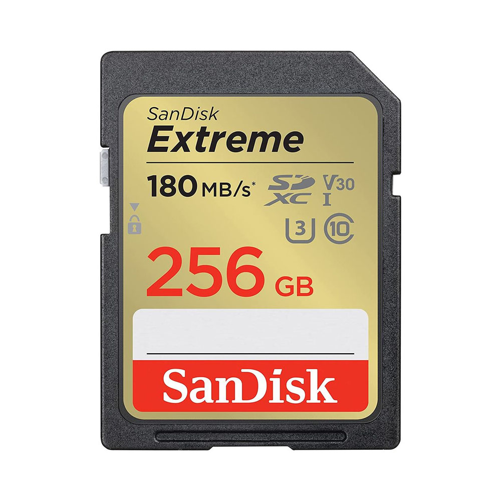 MEMORIA SD SANDISK EXTREME 180-130 MB/S C10 U3 V30 256GB