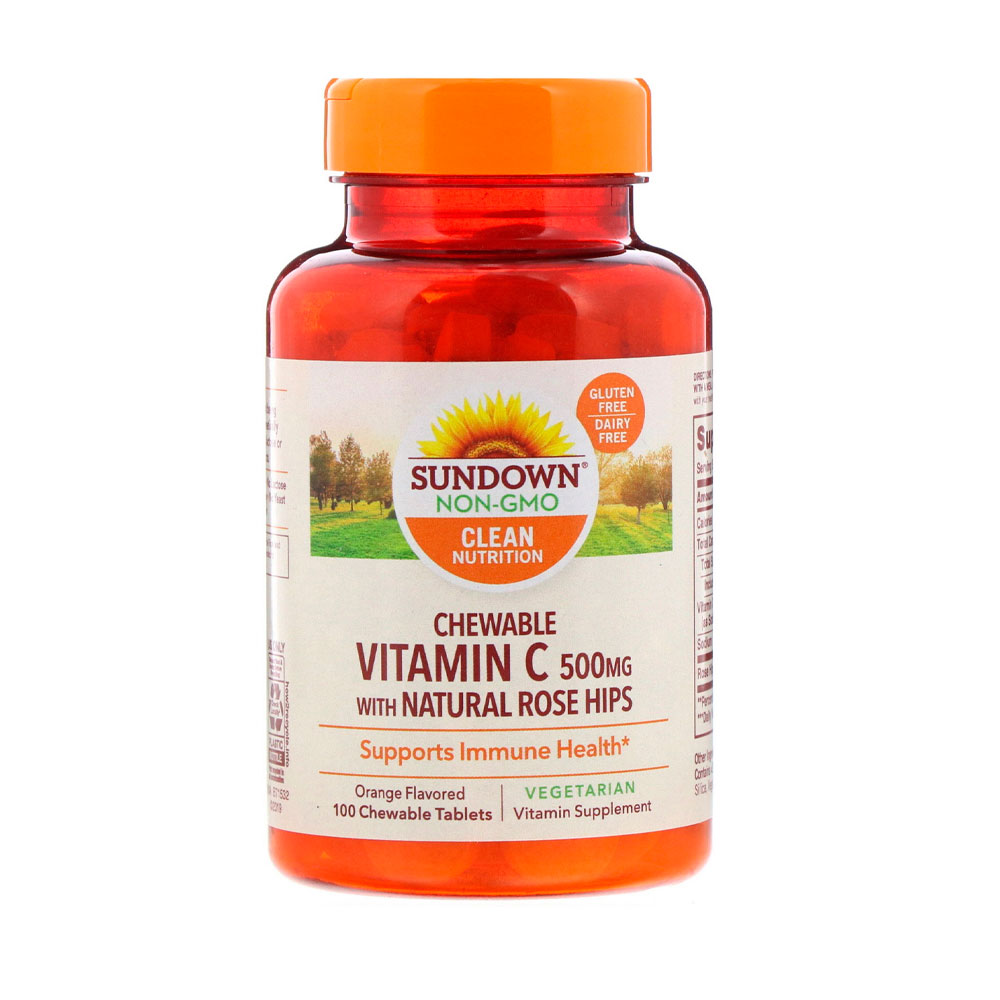 Vitamina C Sundown Natural's 500mg Chewable 100 Tabs
