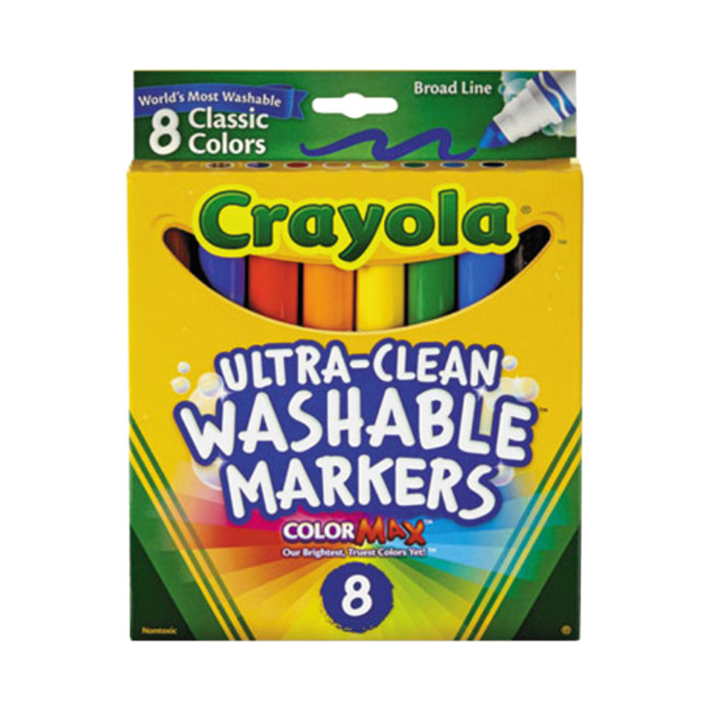 Marcador Crayola Ultra Clean Borrable con 8 colores - Ref.58-7808-0-228