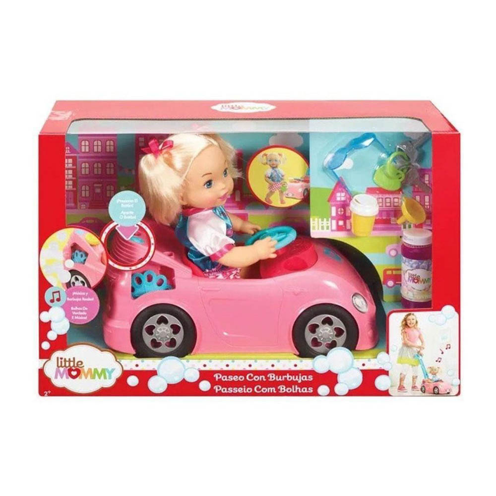Muñeca Mattel Little Mommy Paseo con burbuja - Ref. GFJ09