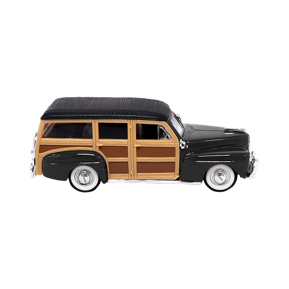 AUTO DE COLECCIÓN LUCKY DIE CAST ROAD SIGNATURE COLLECTION 94251 FORD WOODY 1948 NEGRO