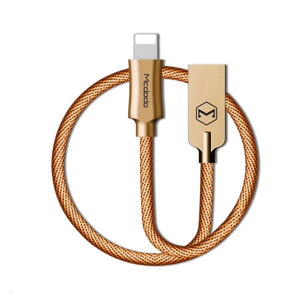 CABLE USB - LIGHTNING Mcdodo Knight Series 1.2m Gold