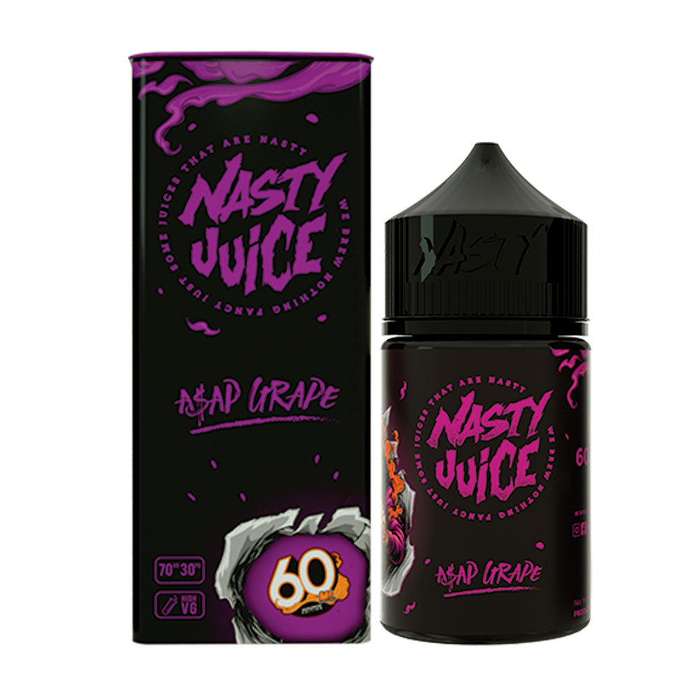 Esencia para Cigarrillo Electrónico Nasty Juice Asap Grape 0mg 60ml