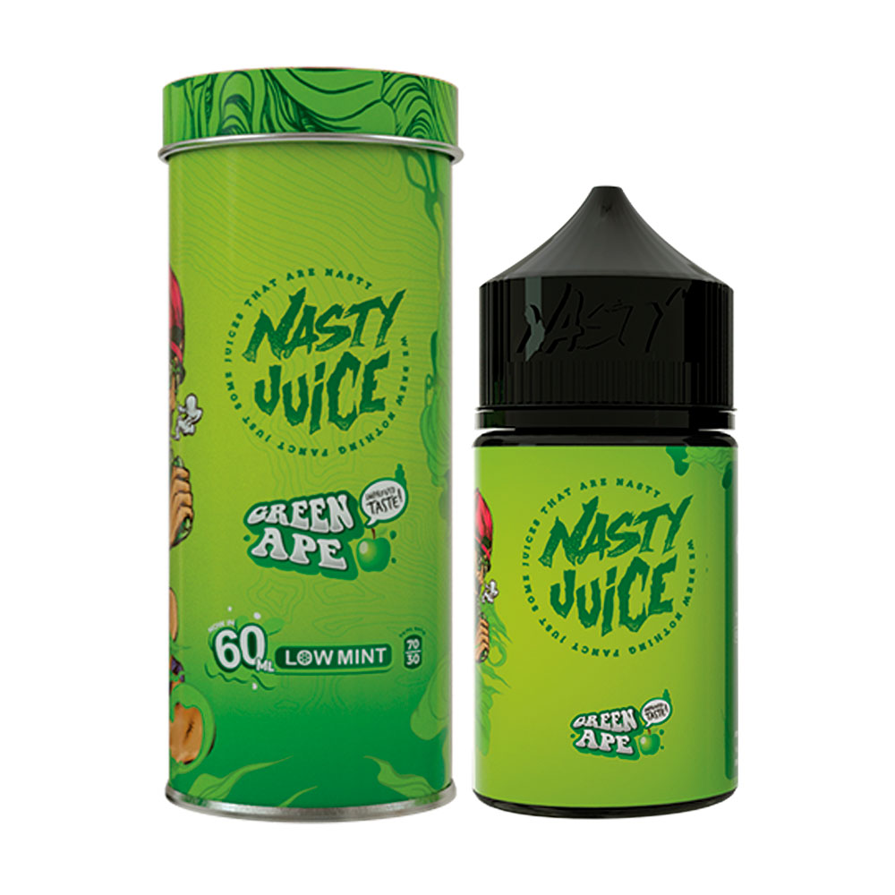 Esencia para Cigarrillo Electrónico Nasty Juice Green Ape 0mg 60ml