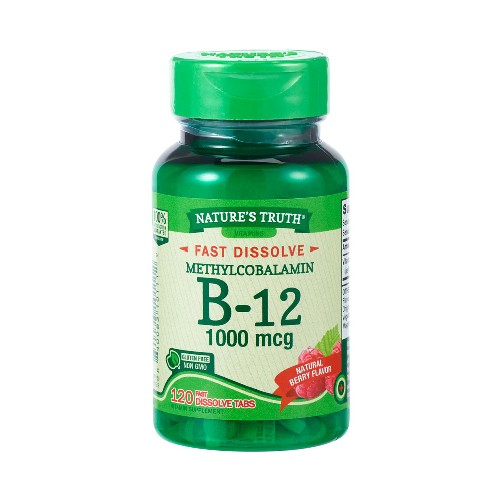 Vitamina B-12 Nature's Truth Methylcobalamin 1000mcg 120 Capsulas