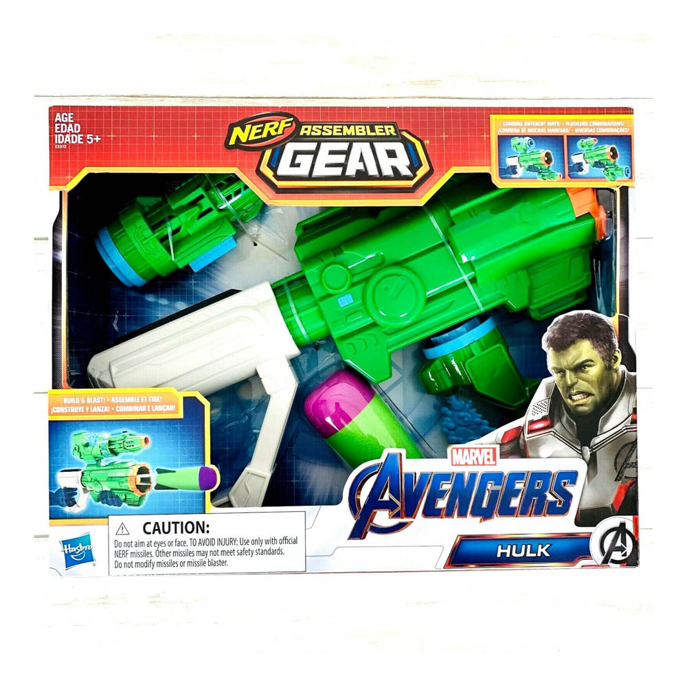 Lanzador de Dardos Hasbro Nerf Avengers Hulk Assembler Gear 2.0 - Ref. E3312