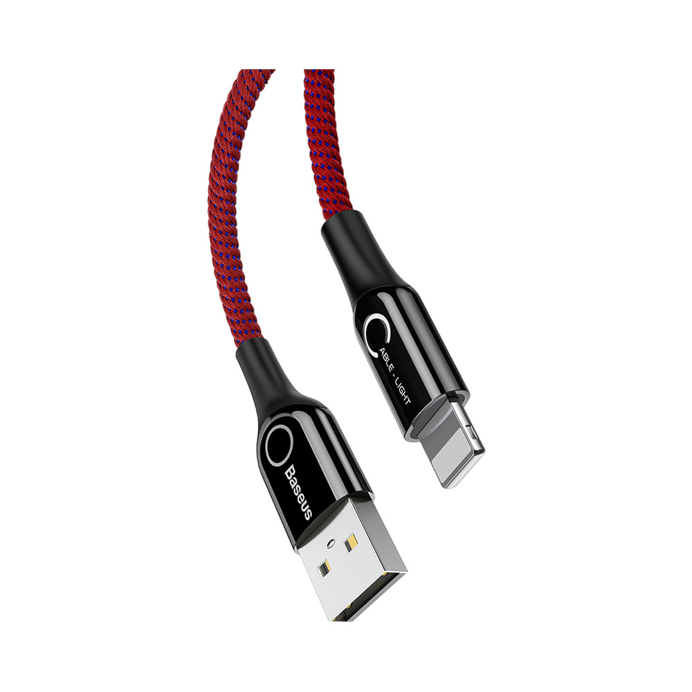 CABLE BASEUS CALCD-09 USB-A A LIGHTNING 1M ROJO