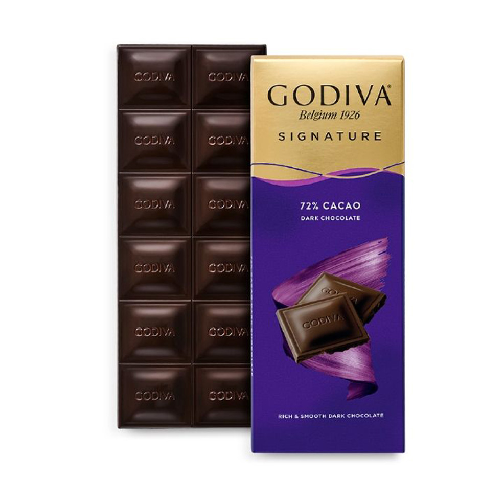 Chocolate Godiva Signature Tablet 72% Dark