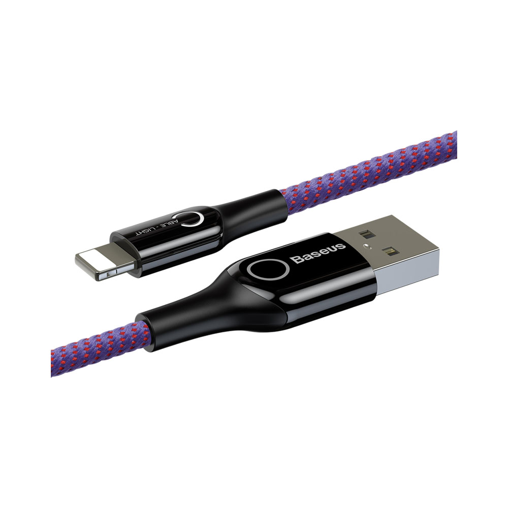 CABLE BASEUS CALCD-05 USB-A A LIGHTNING 1M MORADO