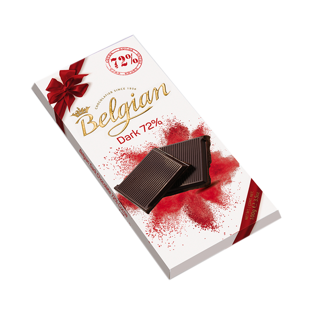 CHOCOLATE THE BELGIAN DARK 72% 100GR