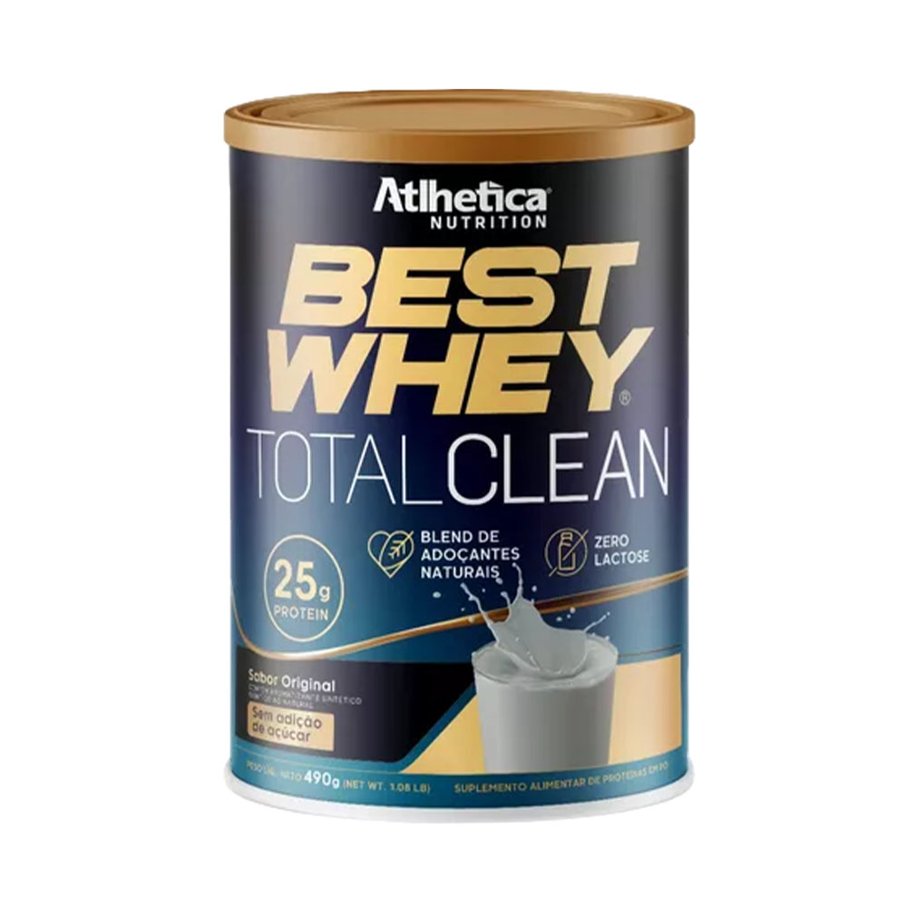 SUPLEMENTO ATLHETICA BEST WHEY TOTAL CLEAN ORIGINAL 490GR