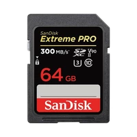 MEMORIA SD SANDISK EXTREME PRO 300-260 MB/S C10 U3 V90 64GB