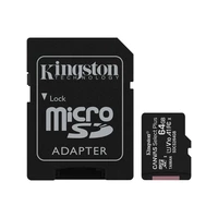 MEMORIA MICRO SD KINGSTON CANVAS PLUS 100 MB/S 64GB CON ADAPTADOR
