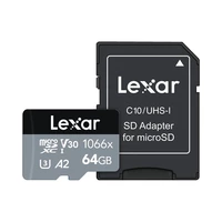 MEMORIA MICRO SD LEXAR PROFESSIONAL 1066X 160-70 MB/S C10 U3 64GB