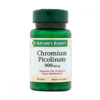 Chromium Picolinate Nature's Bounty  800mcg 50 Tabs
