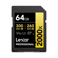 MEMORIA SD LEXAR PROFESSIONAL 64GB 300-260MB GOLD SERIES