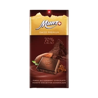 CHOCOLATE MUNZ SWISS PREMIUM 70% COCOA 100GR