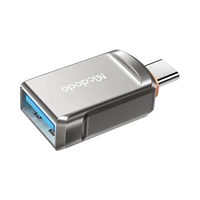 ADAPTADOR MCDODO OT-8730 USB-A 3.0 A TIPO-C GRIS