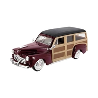 AUTO DE COLECCIÓN LUCKY DIE CAST ROAD SIGNATURE COLLECTION 94251 FORD WOODY 1948 BURGUNDY